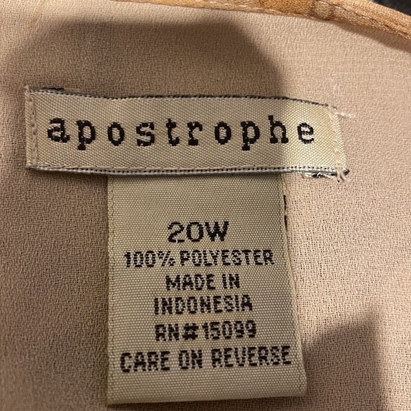 T womens Apostrophy brown lined plus size skirt 20W - Picture 3 of 3